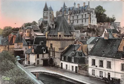 BR5509 Loches Parte des Cordeliers et le chateau france