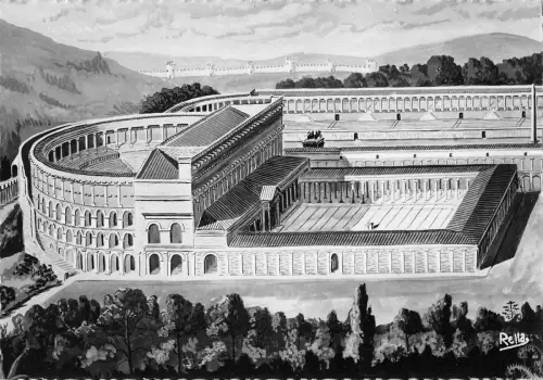 BR48967 Le theatre antique et le gmnase dans leur etat primitif Orang France