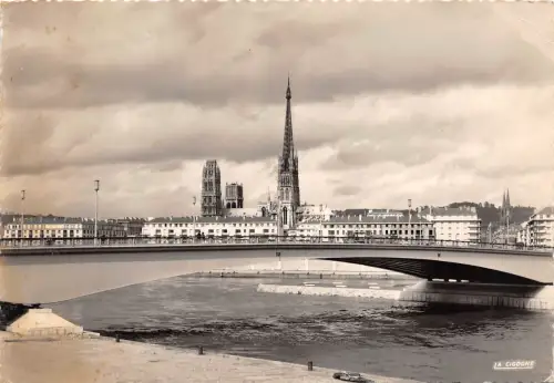 BR20209 Rouen le pont corneille et la cathedrale France