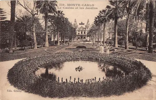 BR72427 monte carlo monaco le casino et le jardins