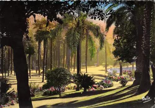 BR11453 Monaco Monte carlo contre jour sur le jardins Echtfoto