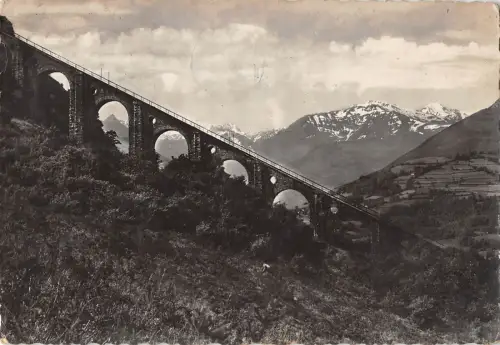 BR48533 Lourdes le grand viaduc et le chateau des pyrenees Frankreich