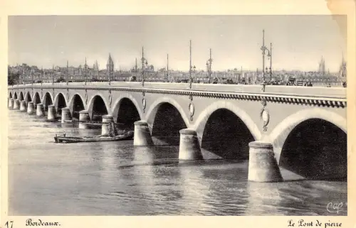 BR51035 Bordeaux le pont de pierre Frankreich