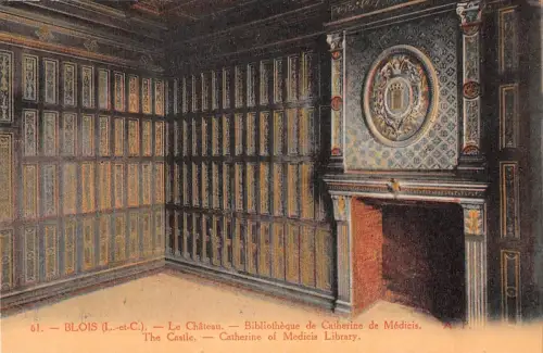 BR71401 le biblioteque de catherine de medicis le chateau de blois france