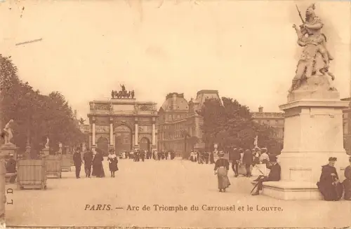 BR71648 paris arc de triomphe du carrousel et le louvre france