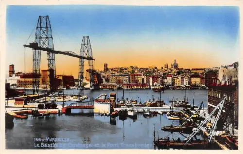 BR37905 Le bassin de carenage et le pont transbordeur marseille france