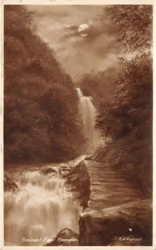 uk48378 geumant mawr snowdon wales real photo uk