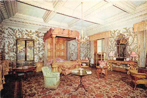 br108904 state bedroom penrhyn castle bangor wales uk