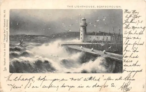 br109038 lighthouse scarborough uk