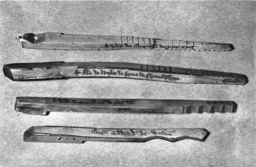 br108998 exchequer tallies uk postkarte