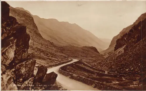 uk48377 llanberis pass wales real photo uk