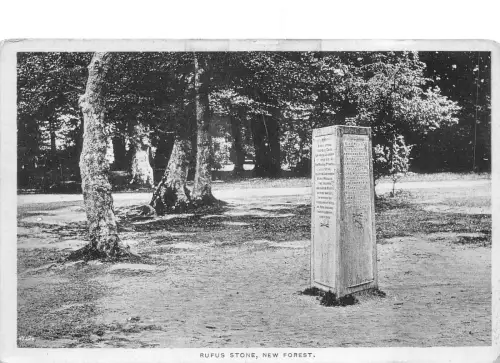 uk48329 rufus stone new forest real photo uk