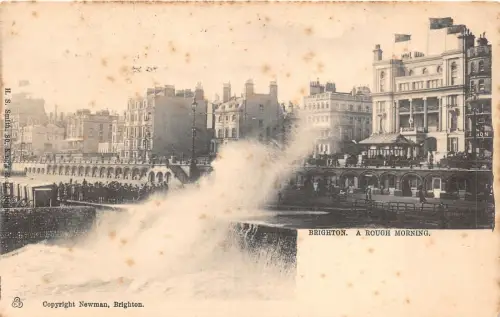 br108305 rough morning brighton uk