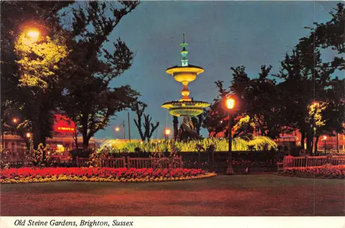 br108882 old steine gardens brighton sussex uk by night