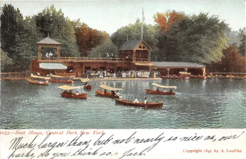 br106175 Bootshäuser Central Park New York