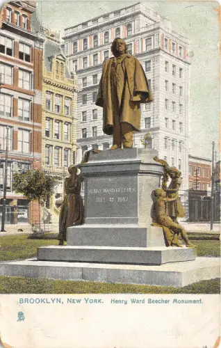 br106156 brooklyn henry ward beecher monument new york