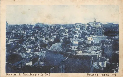 us7465 panorama de jerusalem pris du nord israel