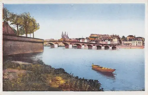 BR71509 le pont sur la loire et st nicolas blois france