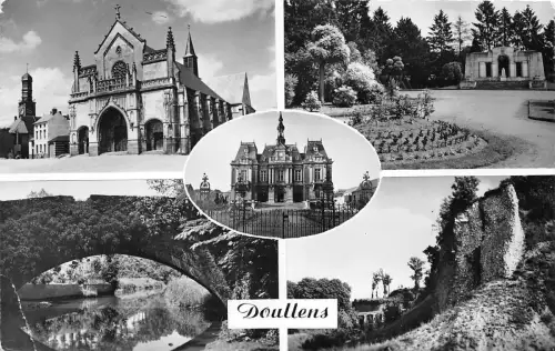 BR18208 Doullens l Eglise le jardin Public france