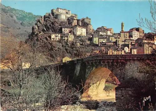 BR28257 La corse corte la ville et son vieux pont sur le tavignano france