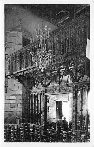 BR19346 La roche Maurice interieur de l eglise le jube france