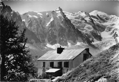 BR7882 Chamonix Le Refuge de la Flegere et le Mont Blanc france