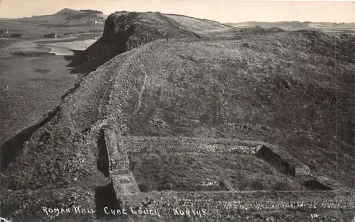 uk51127 roman wall crag lough north real photo uk