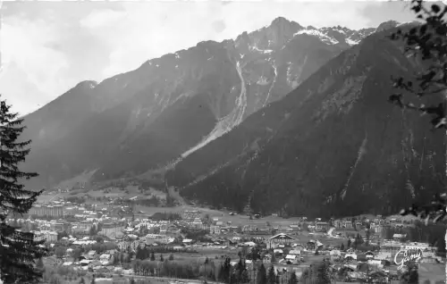 BR11893 Chamonix Mont Blanc la Ville et le brevent france Echtfoto