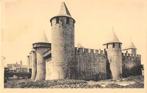 BR72982 le chateau cite de carcassonne france