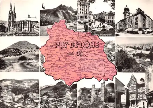 BR30270 le puy de Dome Karte cartes geograohiques Frankreich