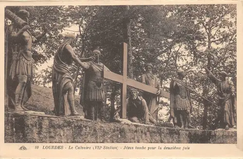 BR41564 jesus console les filles de jerusalem le calvaire Lourdes France