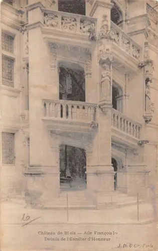 BR71398 aile francois I details de l escalier le chateau blois france