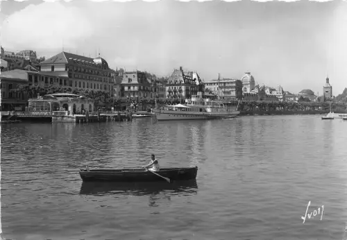 BR19928 le port et les hotels evian les bains frankreich