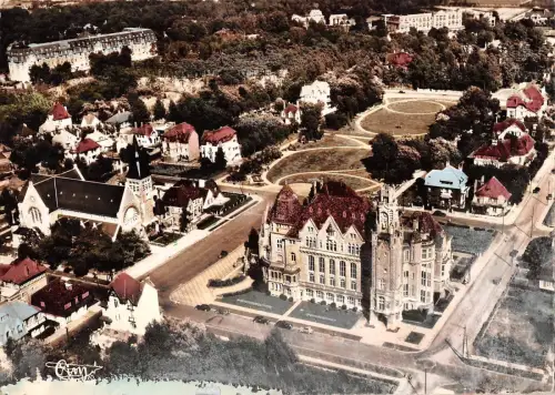 BR48532 Le touqyet paris plage l hotel de ville et l eglis e France