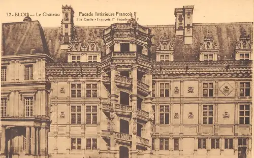 BR71402 Fassade Interieure Francois I le Chateau de Blois France