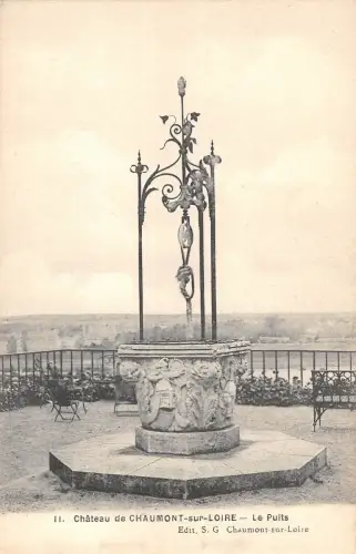 BR72616 chateau de chaumont sur loire le puits france