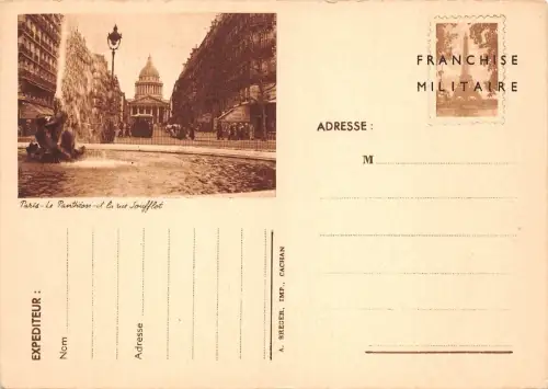 Br43283 Le pantheon et la rue Soufflot Paris Frankreich