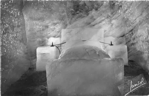 BR6040 Chamonix le Montenvers la Grotte de la mer de Galce Postkarte Frankreich