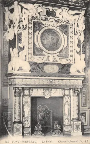 BR72134 le palais cheminee franois I fontainebleau france