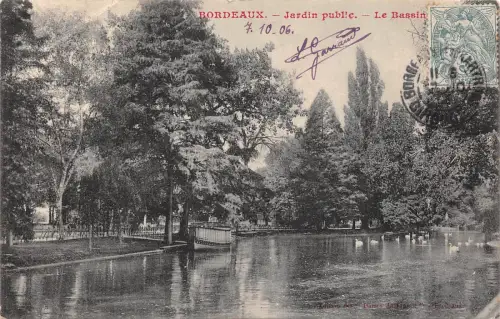 BR43562 Bordeaux jardin Public le bassin Frankreich