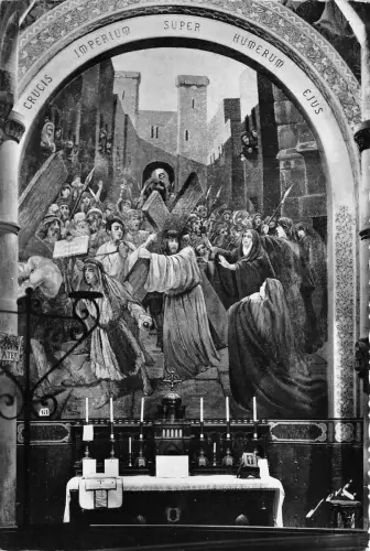 BR5922 Lourdes Mysteres Douloureux Le Portement de Croix Postkarte Frankreich