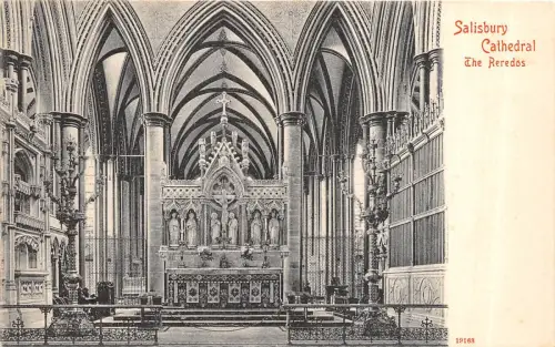 BR37420 Salisbury Cathedral the Reredos england