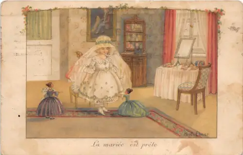 B24124 La mariee est prete signiert pauli ebner