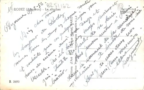 BR51162 Rodez le clocher Frankreich