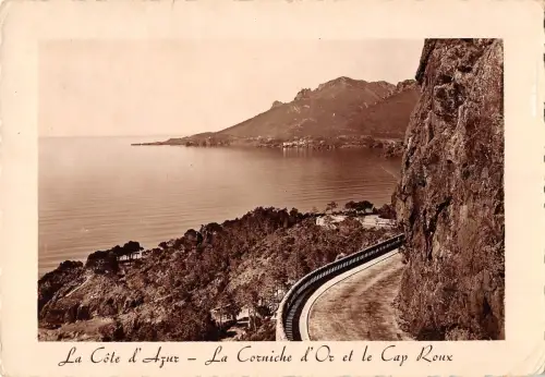 BR54012 La corniche d Or et le cap roux france