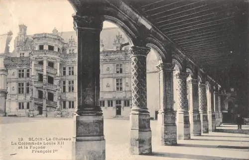 BR71363 blois le chateau la colonnade louis XII france