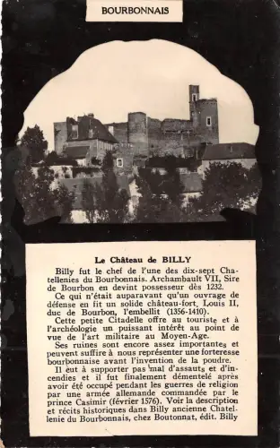BR7034 Bourbonnais Le Chateau de Billy france