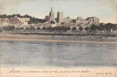 BR73069 avignon la cathedrale et le palais des paps france