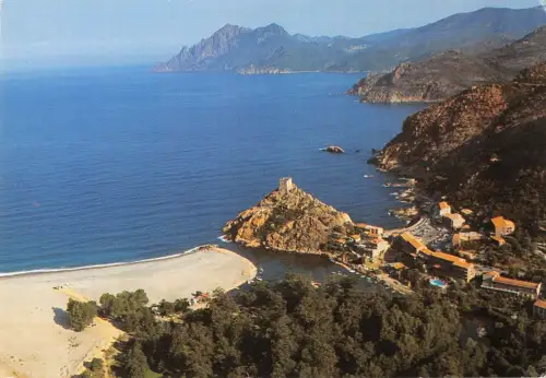 BR57423 panorama de la corse le golfe de porto aleroa son festival de France