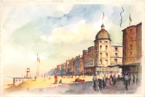 BR27760 Koksijde bad la splednidide promenade sur la digue pu le touriste aime